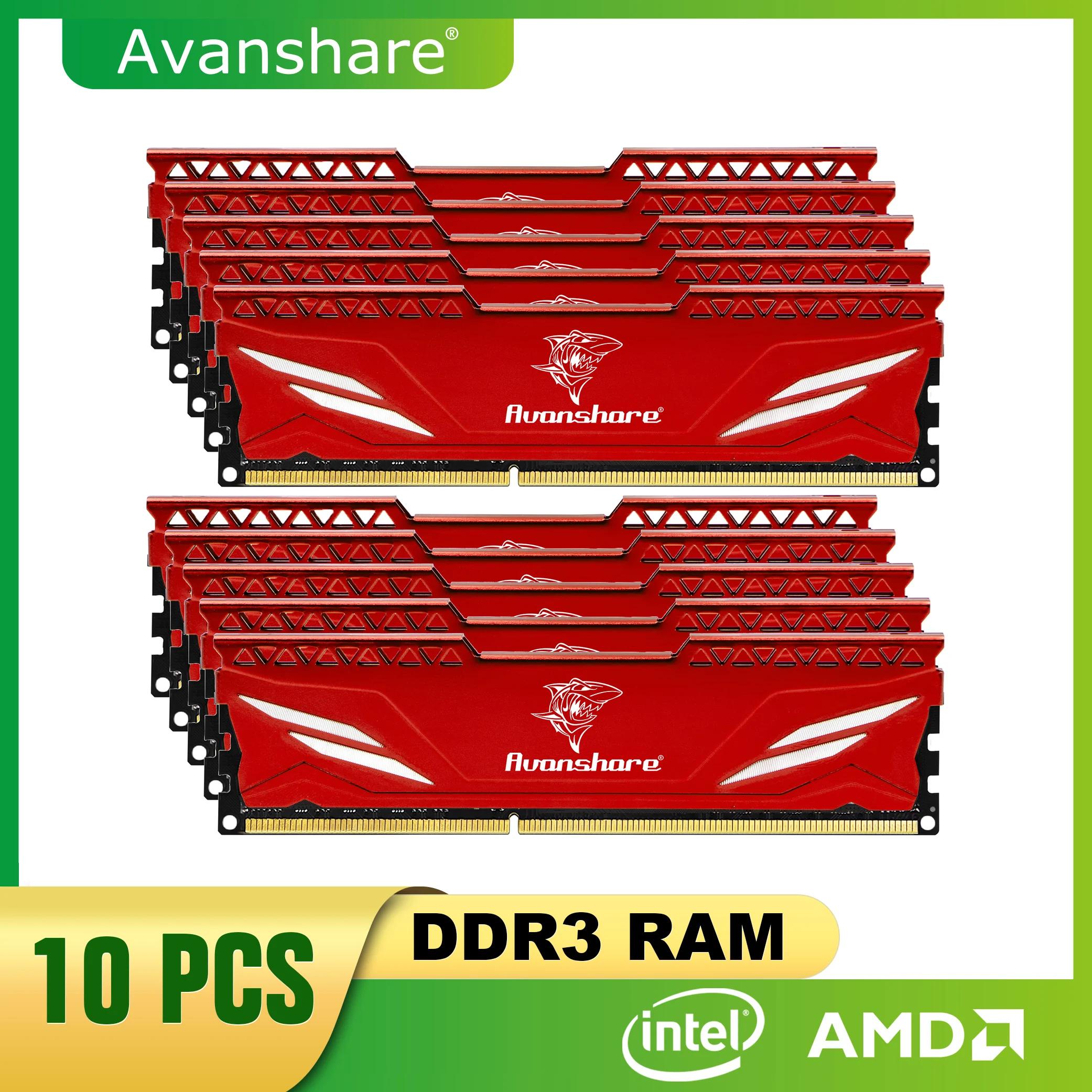 Avanshare ޸ , DDR3, 4GB, 8GB, 1333MHz, 1600MHz, ο Dimm 1.5V ũž ޸, AMD   濭 ȣȯ, 10 